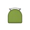 Holland Bar Stool Co 18" Low Back Swivel Vanity Stool, Nickel Finish, Canter Kiwi Green Seat 82118AN009 - alternate 3